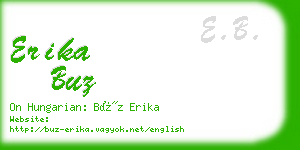 erika buz business card